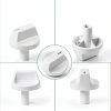 Anniparts GE Air Conditioner Knob Replacement Plastic White-2