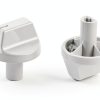 Anniparts GE Air Conditioner Knob Replacement Plastic White-5