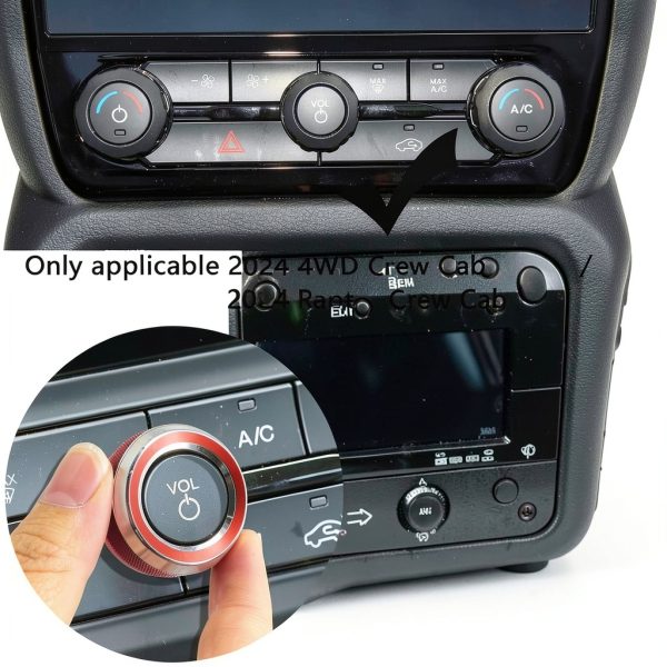 Agulier Air Conditioner Knob Covers Aluminum Alloy Ranger-4