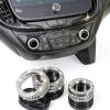 TOMALL Bling AC Knob Cover Zinc Alloy Crystal Design Car-0