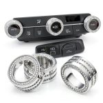 TOMALL Air Conditioner Knob Zinc Alloy Crystal Design Honda-0