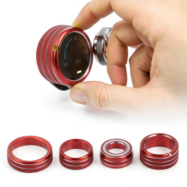Motoforti Air Conditioner Knobs Aluminum Alloy Replacement-1