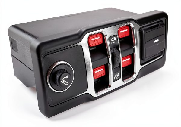 Hoqqf Jeep AC Knob Covers Metal Anti Slip Easy Install-6