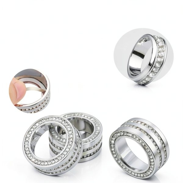 TOMALL Air Conditioner Knob Zinc Alloy Crystal Design Honda-4