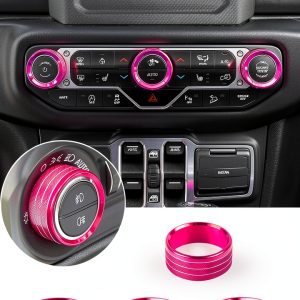 Savadicar Jeep Wrangler Climate Control Knob Aluminum-0