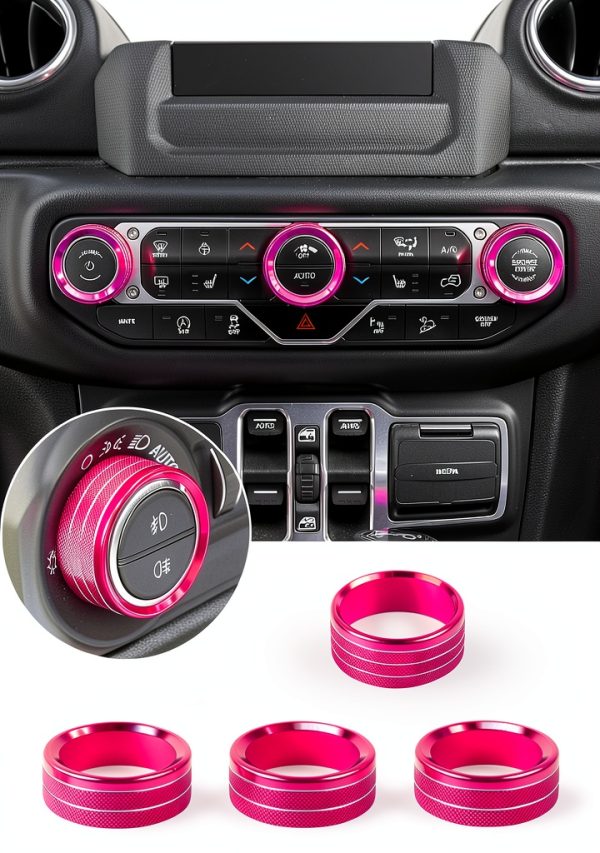 Savadicar Jeep Wrangler Climate Control Knob Aluminum-0