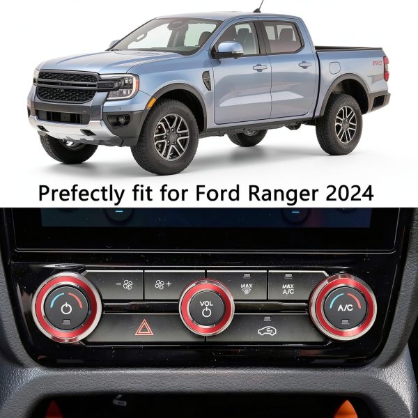 Agulier Air Conditioner Knob Covers Aluminum Alloy Ranger-2