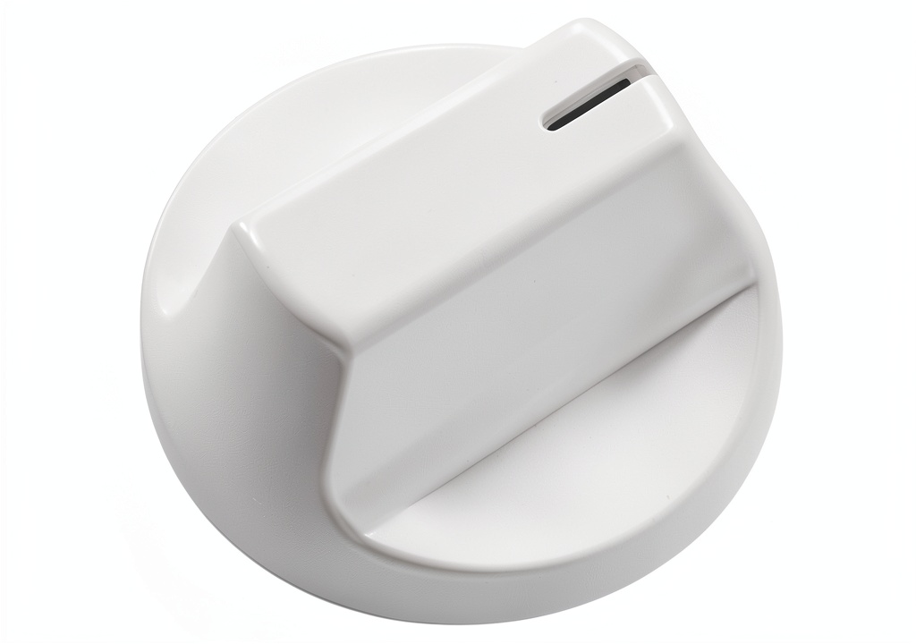 'Anniparts GE air conditioner knob replacement shown in white plastic design'