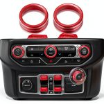 Hoqqf Jeep AC Knob Covers Metal Anti Slip Easy Install-0
