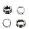 TOMALL Bling AC Knob Cover Zinc Alloy Crystal Design Car-1