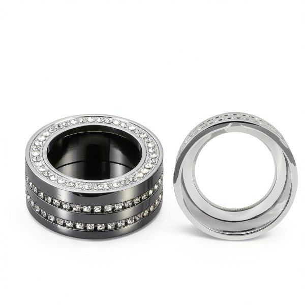 TOMALL Air Conditioner Knob Zinc Alloy Crystal Design Honda-1