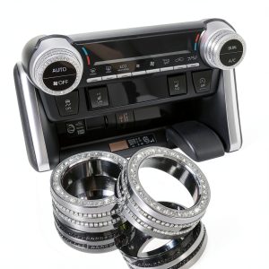 TOMALL AC Knob Cover Zinc Alloy Easy Install Car Accessory-0