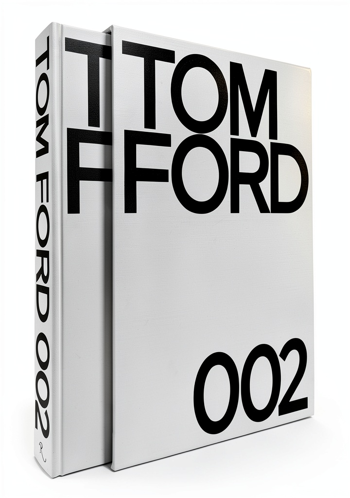 Fashion photography book displayed on a designer's desk