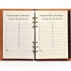 Happyaokeland Brown PU Leather Address Book-1
