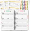 Ceiba Tree Floral Address Book Hardcover Spiral Notebook with Tabs-5