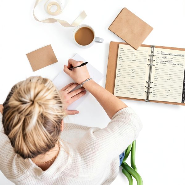 Happyaokeland Brown PU Leather Address Book-4