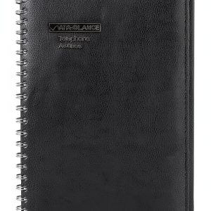 Black Vinyl Address Book by AT-A-GLANCE Office-0