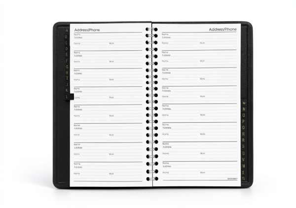 Black Vinyl Address Book by AT-A-GLANCE Office-1