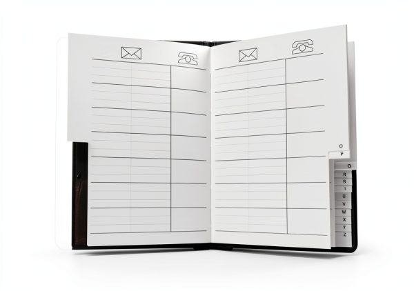 SYMAK Address Book Small 3.25" x 4" Black Office Product-1