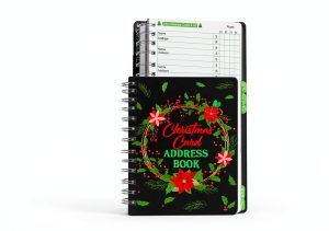Ceiba Tree Christmas Address Book Spiral 8.2x5.7in with Labels-0
