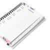 JUBTIC A5 Floral Address Book with Metal Cover, Ruled Pages,-4