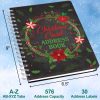 Ceiba Tree Christmas Address Book Spiral 8.2x5.7in with Labels-1