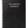Nokingo Address Book 5x7 Metal Black Telephone & Birthday Organizer-0