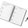 Nokingo Address Book 5x7 Metal Black Telephone & Birthday Organizer-4
