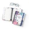 JUBTIC A5 Floral Address Book with Metal Cover, Ruled Pages,-2