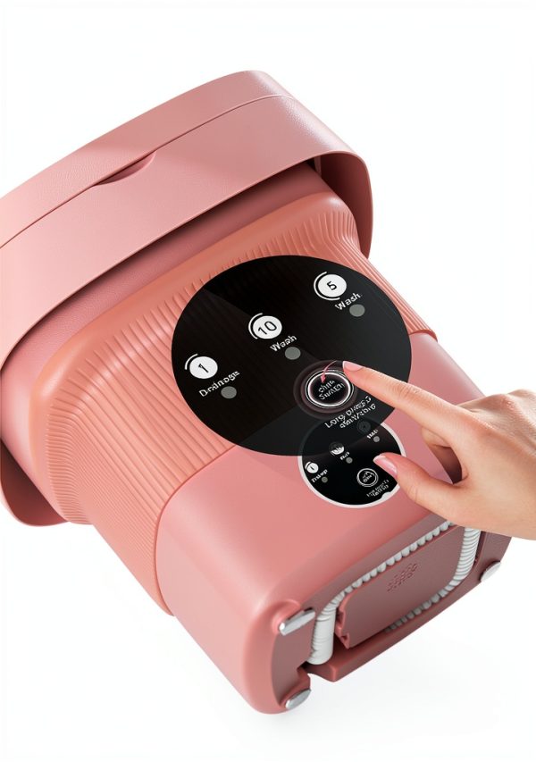 Portable Washing Machine MIHEQIKQI 9L Mini Foldable Orange Model 838-3