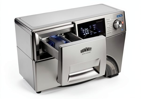 Summit Appliance SPWD2203P 24" Wide 115V Washer/Dryer Combo in Platinum for Non-Vented Use, 2.7 Cu.Ft. Capacity, LCD Display, 16 Wash Cycles, 1300 RPM, Stainless Steel Drum, Child Lock-5