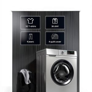 24 Inch Front Load Ventless Washer Dryer Combo Generic 26.5lb Capacity-0