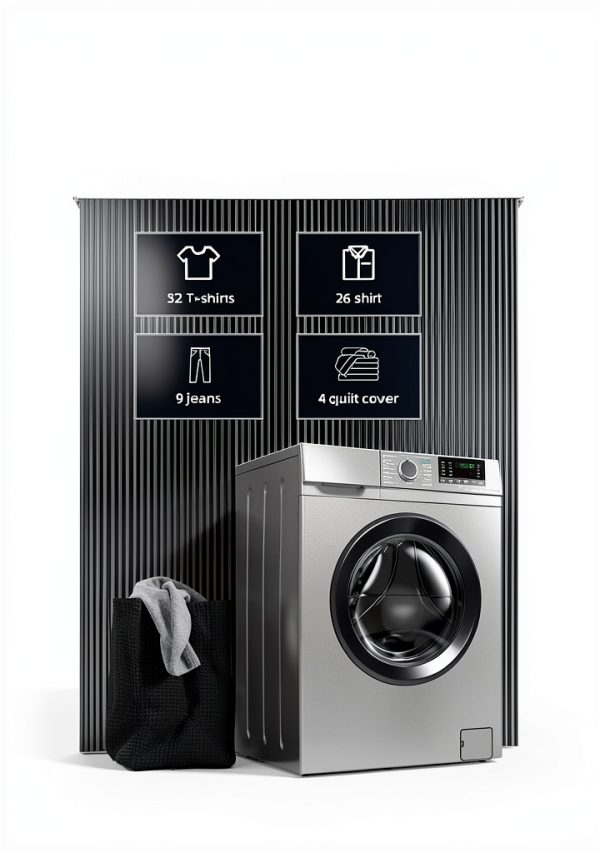 24 Inch Front Load Ventless Washer Dryer Combo Generic 26.5lb Capacity-0