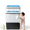 Portable Washer and Dryer EUASOO Twin Tub 24Lbs Compact 2-in-1-2