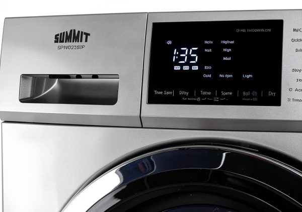 Summit Appliance SPWD2203P 24" Wide 115V Washer/Dryer Combo in Platinum for Non-Vented Use, 2.7 Cu.Ft. Capacity, LCD Display, 16 Wash Cycles, 1300 RPM, Stainless Steel Drum, Child Lock-7