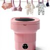 Portable Washing Machine MIHEQIKQI 9L Mini Foldable Orange Model 838-5