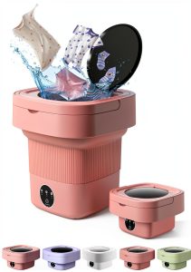 Portable Washing Machine MIHEQIKQI 9L Mini Foldable Orange Model 838-0