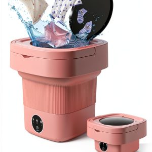 Portable Washing Machine MIHEQIKQI 9L Mini Foldable Orange Model 838-0