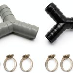 2PCS Washing Machine Drain Hose Y-Type Reducer Plastic Connector for Split Pipe Connection Three-Way Adapter-0