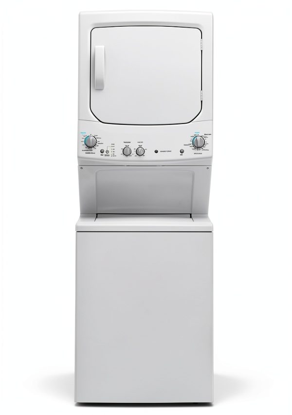 GE GUD24GSSMWW pairs a 2.3 cu ft quiet washer with a 4.4 cu ft gas-0