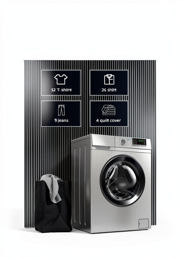 24-Inch Smart All-in-One Washer Dryer Combo, 5 cu. ft. Capacity, Wi-Fi Enabled with 14 Wash Cycles, 1400 RPM, Ventless Design, Stainless Steel Drum for Apartment RV Home-0