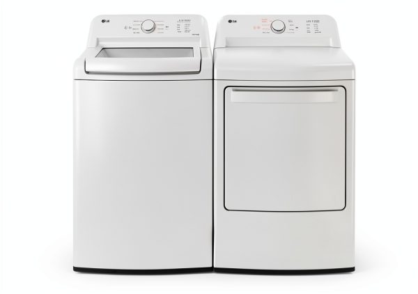 LG White Top Load Washer & 7.3 cu ft Dryer - Large Capacity Energy-3