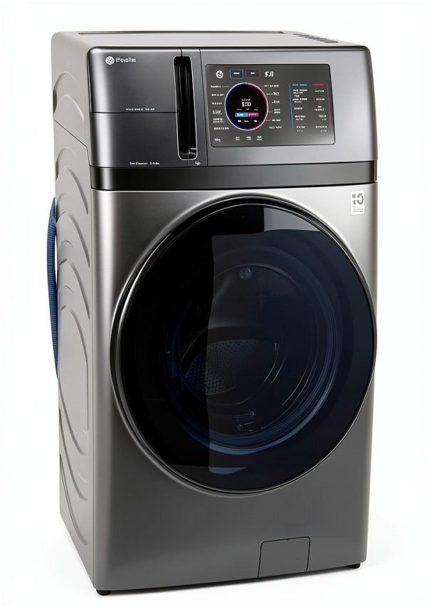 GE Profile 28" Smart Front Load Washer/Dryer Combo 4.8 cu.ft-0