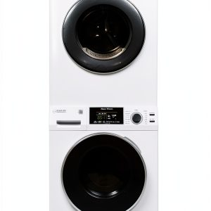 Equator Matching Laundry Set 15lb Washer + 13lb Dryer, Steel Drum-0