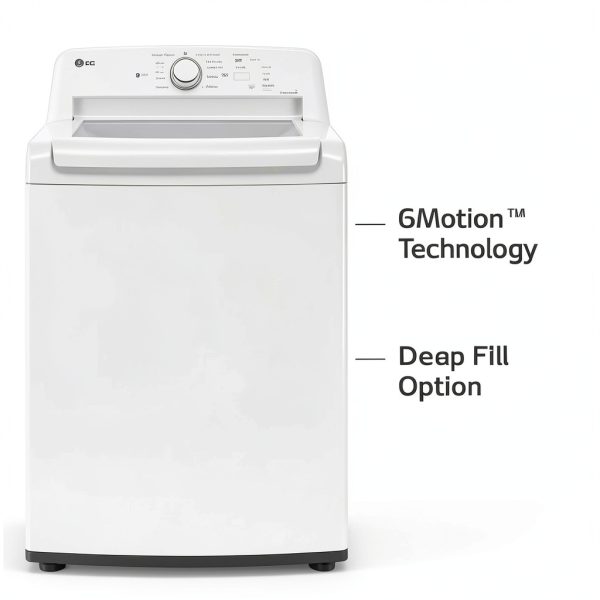 LG White Top Load Washer & 7.3 cu ft Dryer - Large Capacity Energy-5