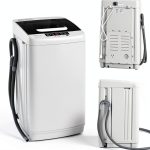FUTADA Full Automatic Washing Machine 8.8 Lbs Washer Dryer with Light-0