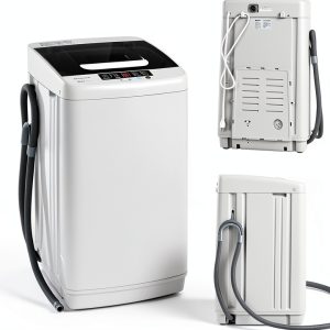 FUTADA Full Automatic Washing Machine 8.8 Lbs Washer Dryer with Light-0