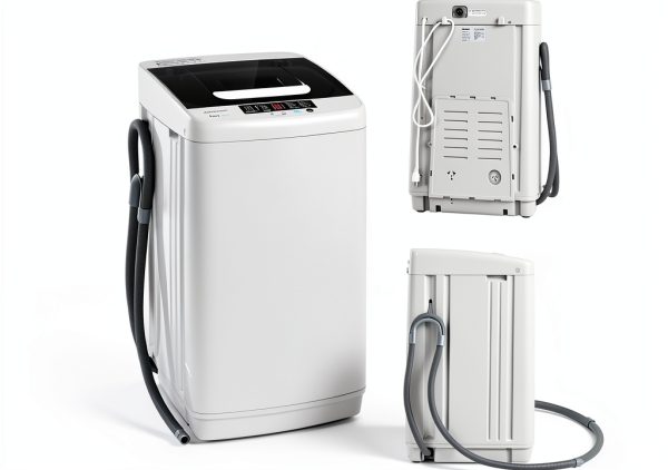 FUTADA Full Automatic Washing Machine 8.8 Lbs Washer Dryer with Light-0