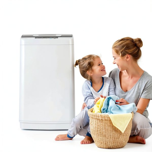 FUTADA Full Automatic Washing Machine 8.8 Lbs Washer Dryer with Light-5
