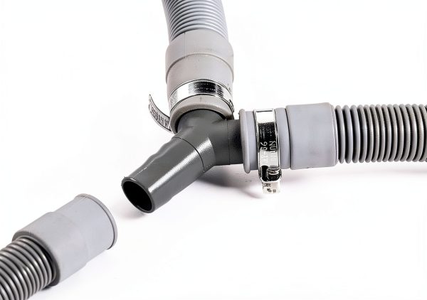 2PCS Washing Machine Drain Hose Y-Type Reducer Plastic Connector for Split Pipe Connection Three-Way Adapter-4